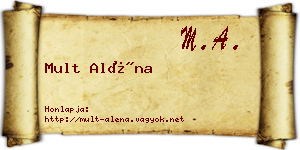 Mult Aléna névjegykártya
